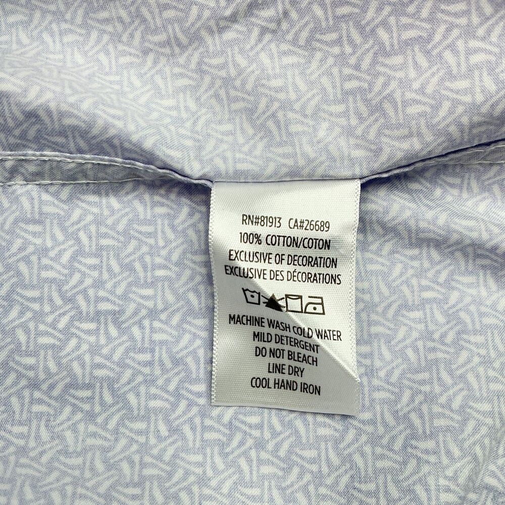 Robert Graham Dress Shirt XL Purple Geometric Print Button Up Long Sleeve Preppy - Picture 9 of 12